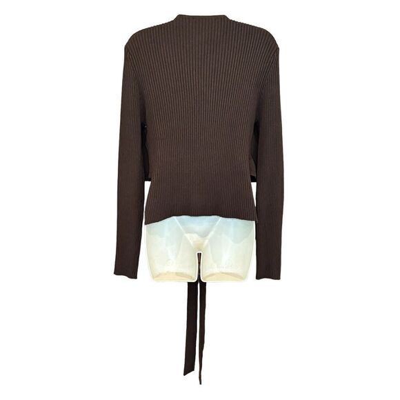 TOCCIN NY Ada Tank Wrap Sweater in Chocolate Brown NWOT Size XL - Picture 5 of 7